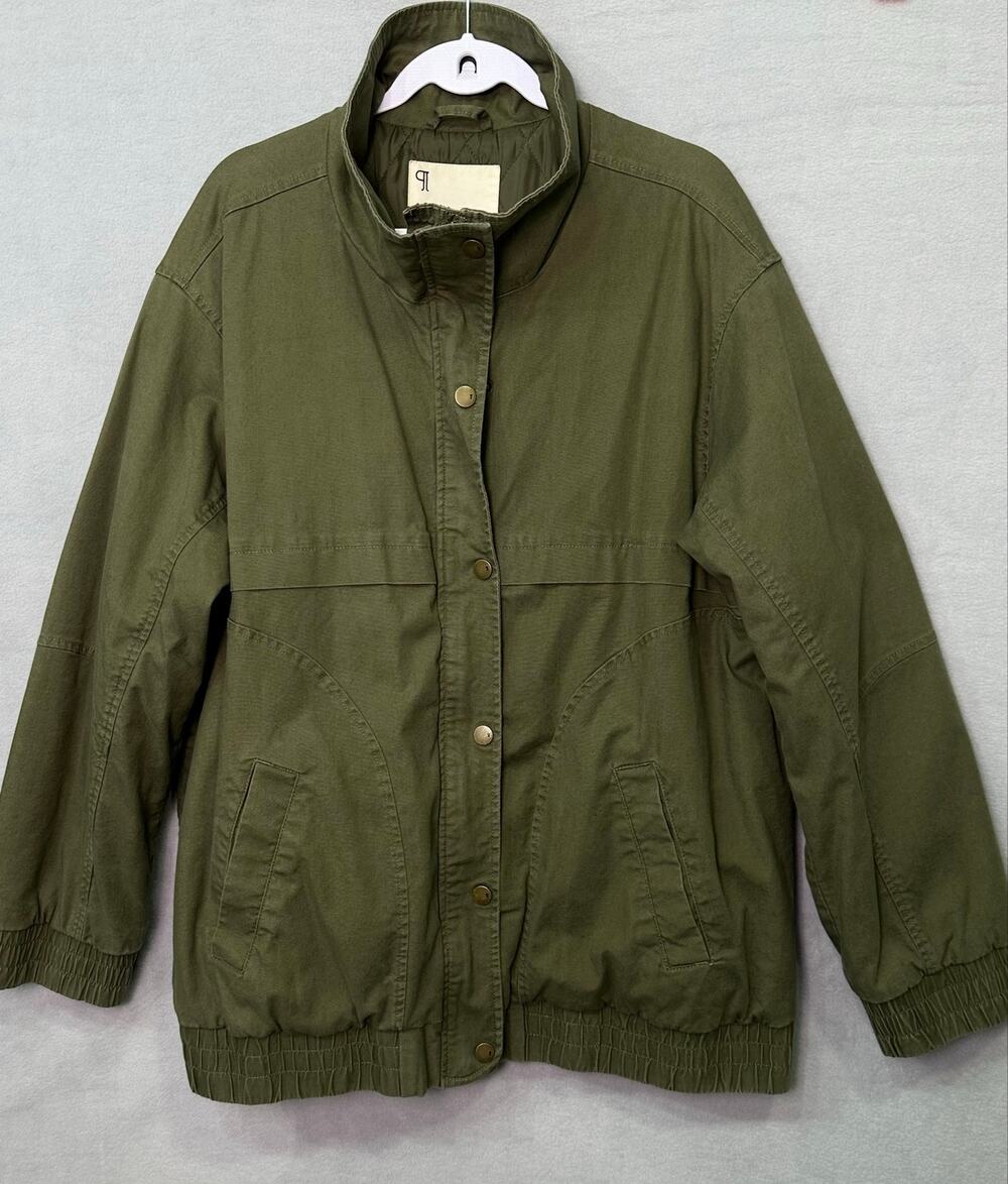 Pilcro Anthropologie Olive Green Oversized Utility Jacket Size XL